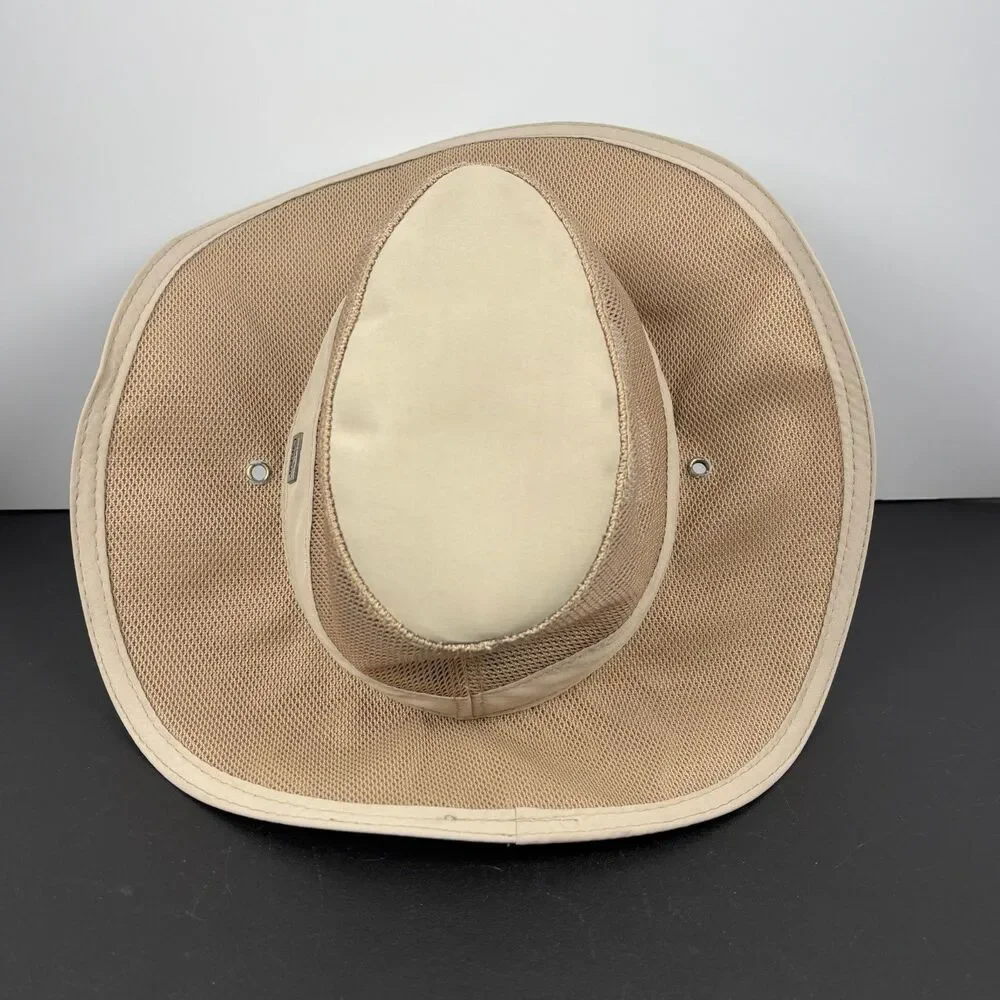 Conner Hat Airflow Safari Hat M Tan Organic Cotton Mesh Unisex UPF 50 Packable